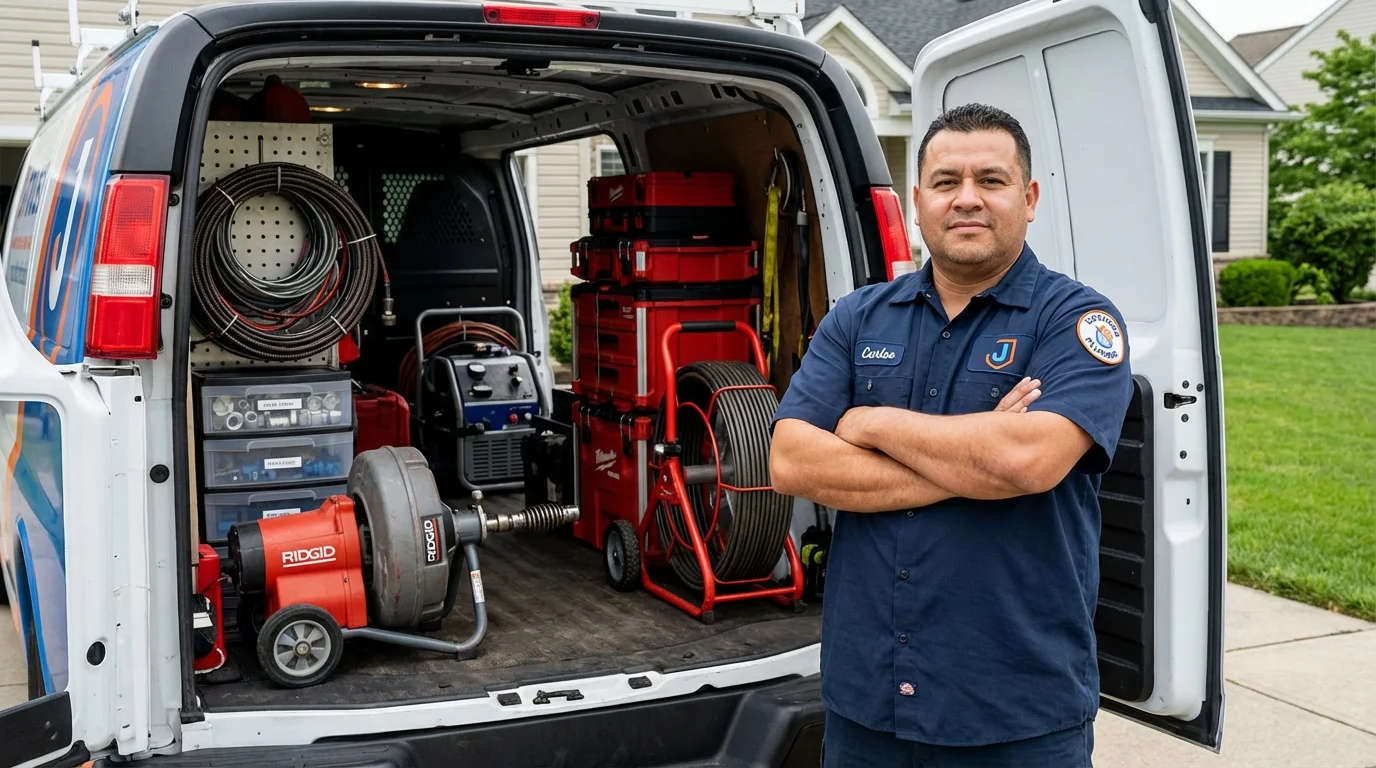 Professional drain cleaning equipment and Johns Plumbing LLC plumber in Ajo