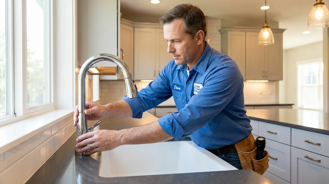 Kitchen faucet installation by Johns Plumbing LLC in Ajo